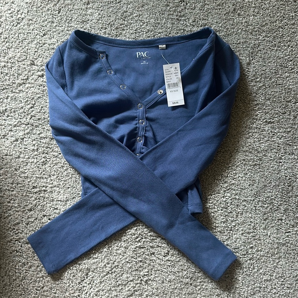 Pacsun long sleeve Navy top